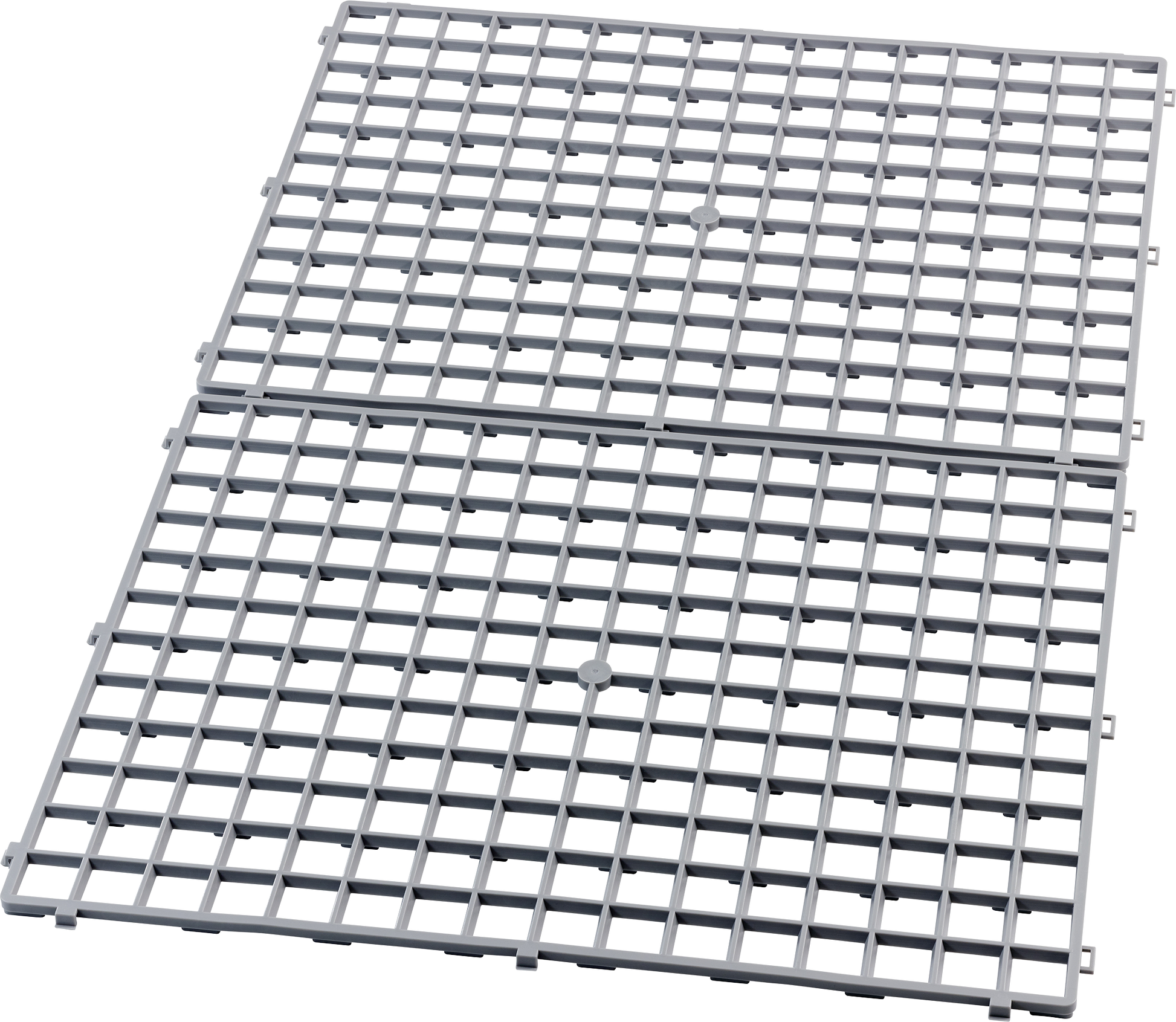 Fuchs Gläserabtropfmatte 40 x 30 cm grau Hart-PVC für Abtropfen von Gläsern