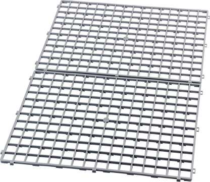 Fuchs Gläserabtropfmatte 40 x 30 cm grau Hart-PVC für Abtropfen von Gläsern