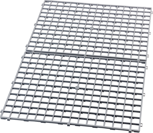 Fuchs Gläserabtropfmatte 40 x 30 cm grau Hart-PVC für Abtropfen von Gläsern