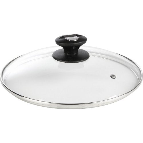 cookmax Deckel für Töpfe und Pfannen aus hitzebeständigem Glas mit Chromnickelstahlrand