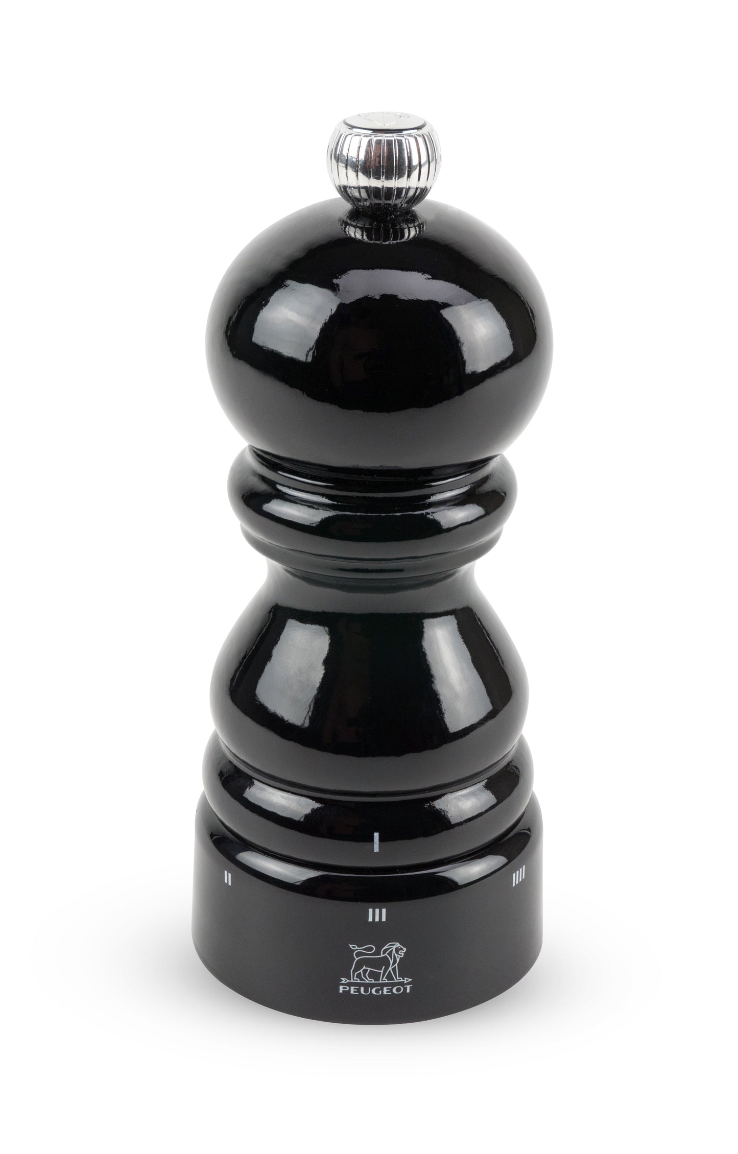 PEUGEOT Paris Pfeffermühle 12 cm, schwarz lackiert, für Gewürze am Tisch