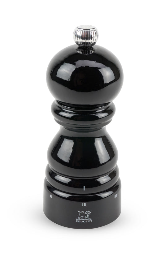 PEUGEOT Paris Pfeffermühle 12 cm, schwarz lackiert, für Gewürze am Tisch