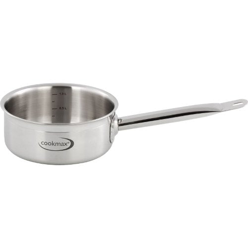 Cookmax Stielkasserolle flach Ø 16cm für professionelle Küchen