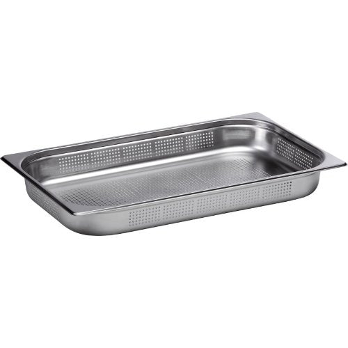 Cookmax GN Behälter gelocht 1/1 aus Edelstahl für Lebensmittelaufbewahrung