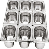 Cookmax GN Behälter 1/9 Edelstahl T: 100 mm, 1,1l