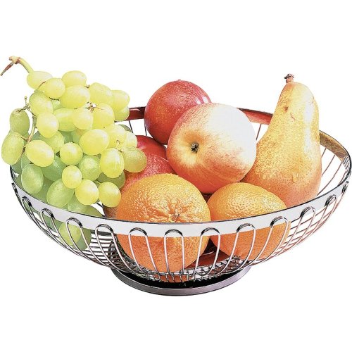 WAS Germany Obst-Brotkorb, rund 21 cm aus Edelstahl für Gastronomie