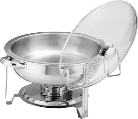 cent Chafing-Dish rund mit Glasdeckel für Buffets und Veranstaltungen