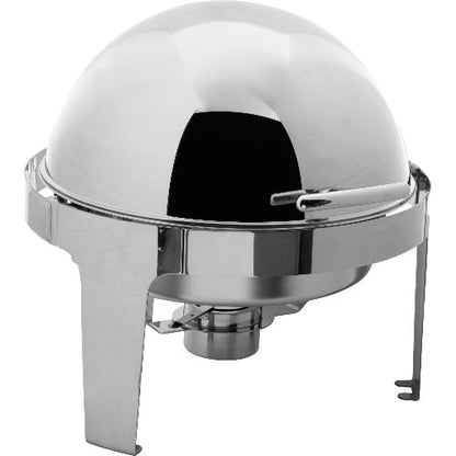 cent Chafing Dish rund, 6 Liter – Buffetgerät aus Edelstahl mit Rolltopdeckel