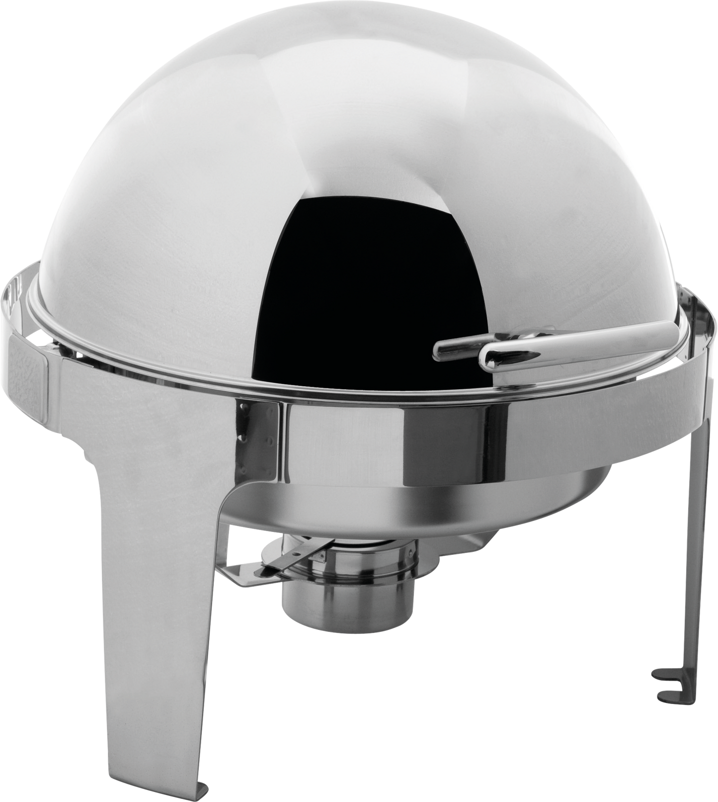 cent Chafing Dish rund, 6 Liter – Buffetgerät aus Edelstahl mit Rolltopdeckel