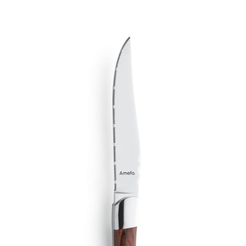 Amefa ROYAL STEAK Steakmesser mit Wellenschliff und Holzgriff für den Gastronomie-Einsatz.