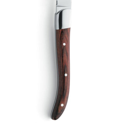 Amefa ROYAL STEAK Steakmesser mit Wellenschliff und Holzgriff für den Gastronomie-Einsatz.