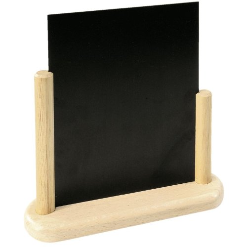 G. Vermes Tischtafel aus Holz mit doppelseitiger Kreidetafel für Gastronomie