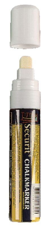 G. Vermes Kreidemarker 7-15 mm weiss für glatte Oberflächen