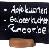 G. Vermes Tischtafel Kunststoff schwarz A6 (3er Pack)