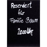 G. Vermes Tischtafel Kunststoff schwarz A5 (3er Pack)