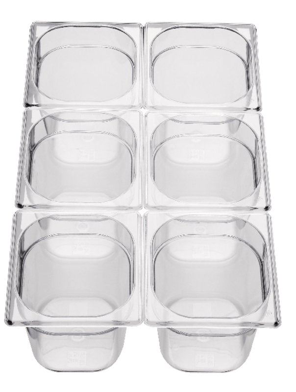 cent GN Behälter 1/6 Polycarbonat, 1,5L, für professionelle Gastronomie