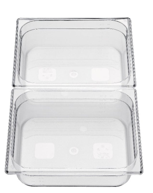 cent GN Behälter 1/2 Polycarbonat, bruchsicher, 3,9L, ideal für die Lebensmittelaufbewahrung
