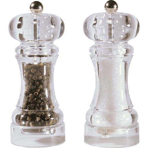 cent Salz/Pfeffermühle-Set Acryl 14,5 cm - professionelle Mühlen für Gastronomie