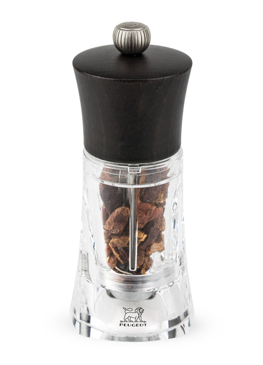 OLÉRON Chilimühle Acryl schokolade 14 cm für frischen Chili-Geschmack am Tisch