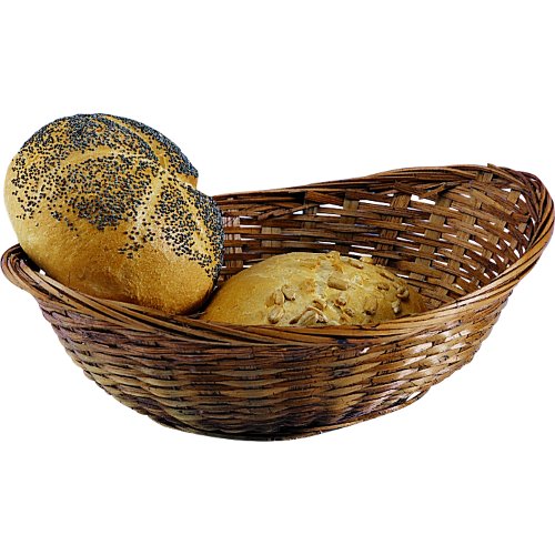 cent Brotkorb aus dunkel gebeiztem Bambus für die Gastronomie