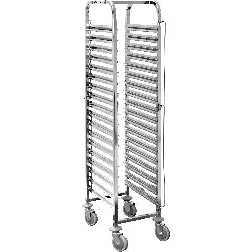 cent Regalwagen GN 1/1 für 15 Tabletts - stabil und mobil für den Gastronomieeinsatz