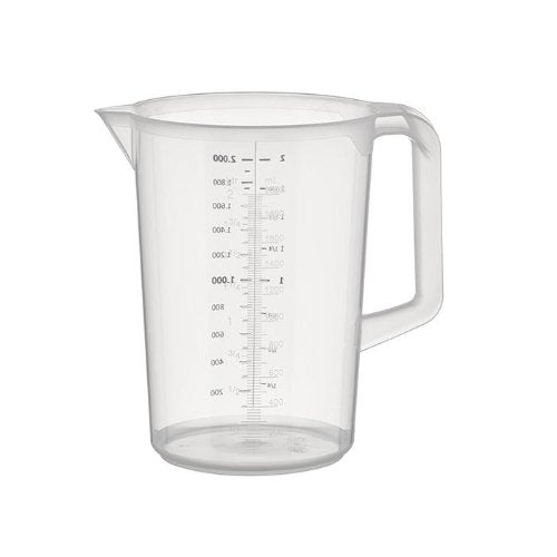 APS Messbecher -PRO- 2 Liter, transparent für präzises Abmessen in der Gastronomie.