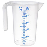 APS Messbecher -STACKABLE- , Ø 9 cm, H: 14 cm, 0,5 Liter , Polypropylen