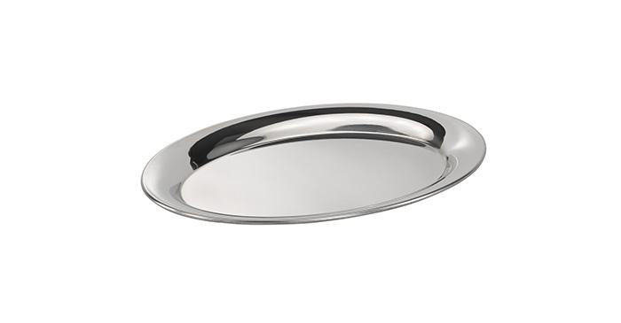 APS Serviertablett -KAFFEEHAUS- aus Edelstahl, 20 x 14,5 cm, ideal für die Gastronomie