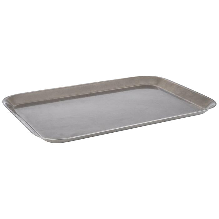 APS Tablett -VINTAGE- aus Edelstahl, 38 x 26,5 cm, ideal für Gastronomie
