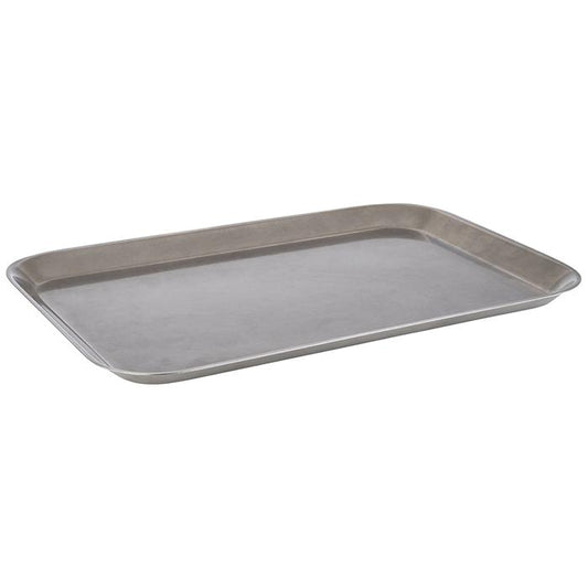 APS Tablett -VINTAGE- aus Edelstahl, 38 x 26,5 cm, ideal für Gastronomie
