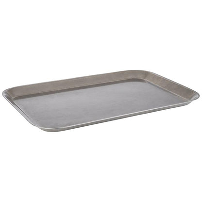 APS Tablett -VINTAGE- aus Edelstahl, 38 x 26,5 cm, ideal für Gastronomie