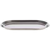 APS Serviertablett -KAFFEEHAUS- , 30 x 15,5 cm, H: 1,5 cm , Edelstahl, hochglanzpoliert