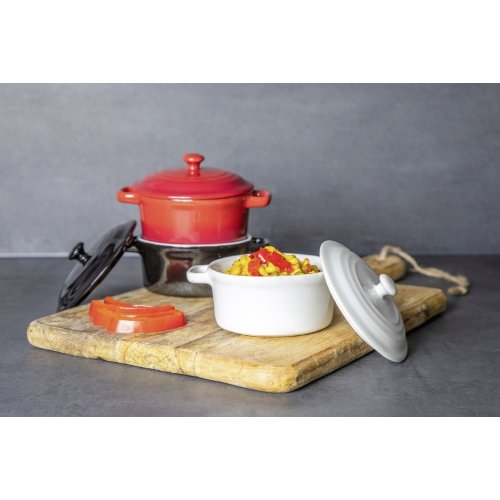 Tognana Mini-Casserole Lory Ø10cm rot, ideal für Suppen und heiße Speisen