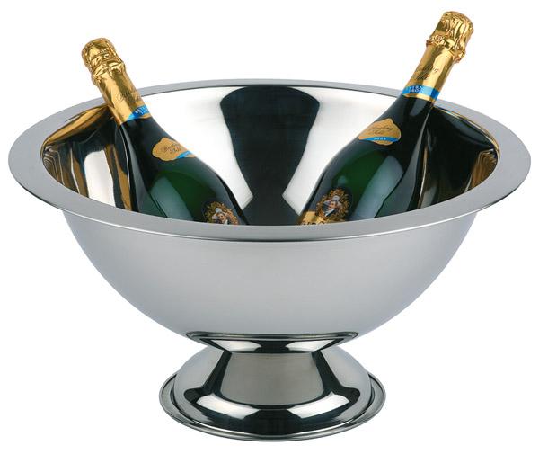 APS Champagnerkühler aus Edelstahl für die Kühlung von Champagner und Sekt.