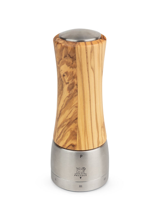 DAMAN-MADRAS Pfeffermühle aus Olivenholz für die gastronomische Nutzung.