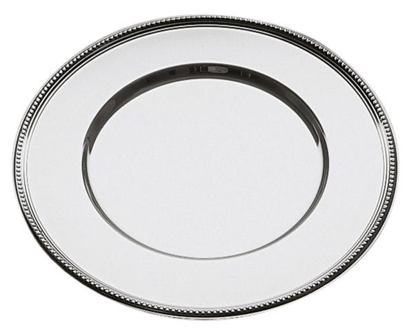 APS Platzteller aus Edelstahl, Ø 33 cm, für elegante Tischpräsentation