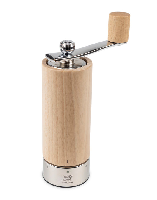 PEUGEOT ISEN Salzmühle aus Holz mit Kurbel für präzise Würze.
