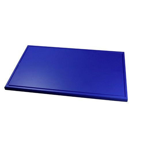 cent Schneidbrett CentPro PE 500 in blau mit Fräsrille für die Gastronomie