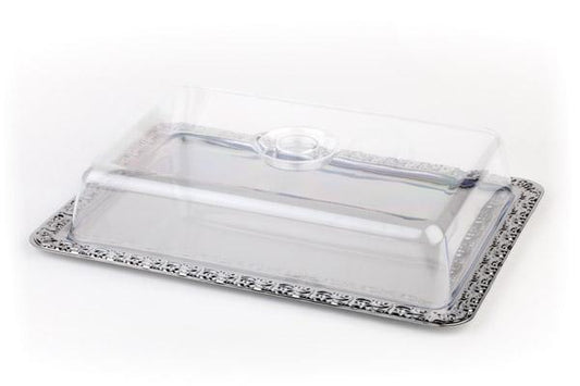 APS Tablett mit Haube, Edelstahl, ideal für Gastronomie und Catering