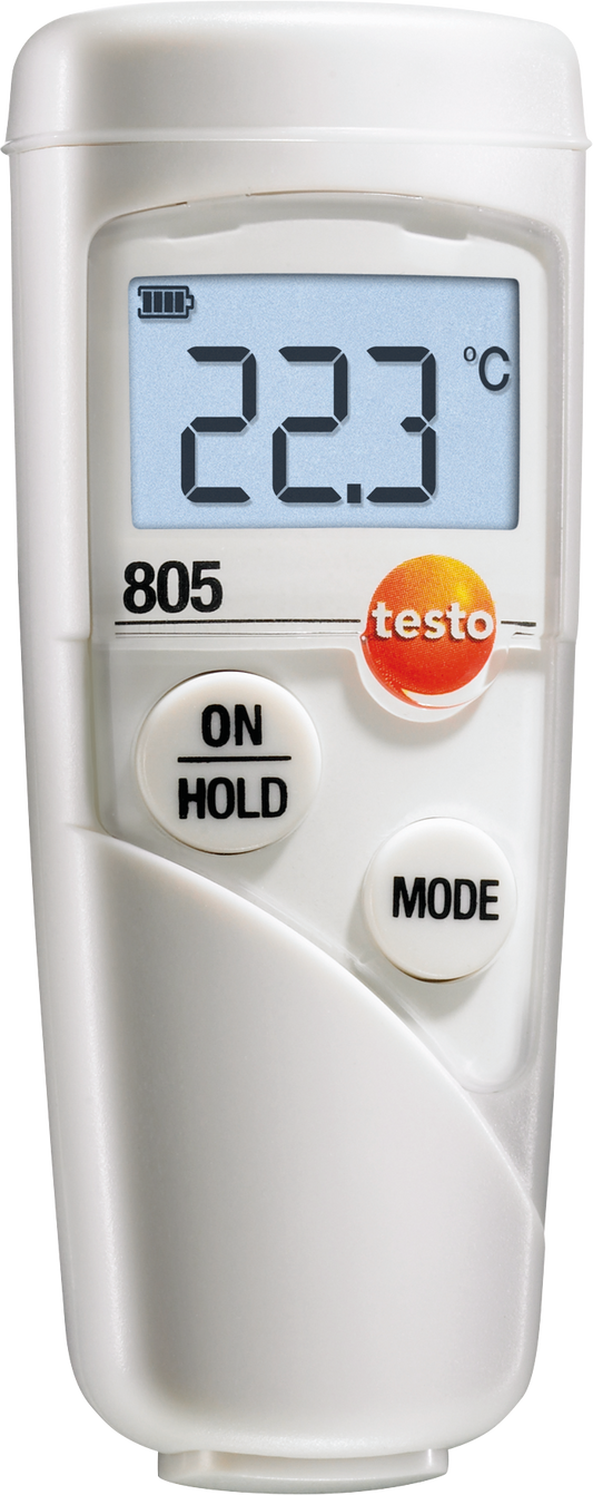 Testo Thermometer testo 805 mit Infrarot-Sensor für schnelle Temperaturmessungen