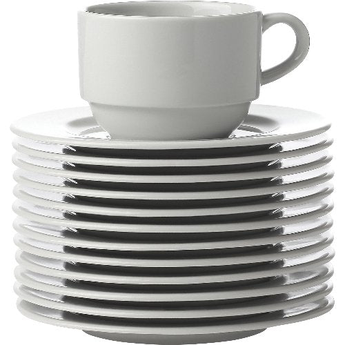 cent Tasse untere Kaffee aus Porzellan, stapelbar, für Gastronomie