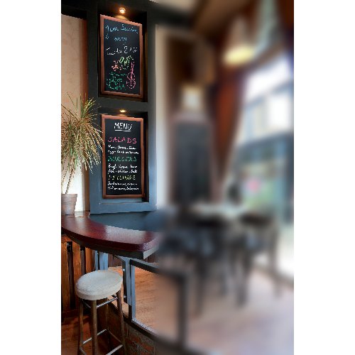 G. Vermes Wandtafel mahagoni 56x100cm für Gastronomie