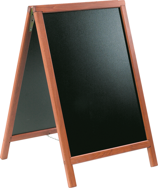 G. Vermes Duplo Tafel mahagoni 55x85cm, beidseitig beschriftbar für Gastronomie