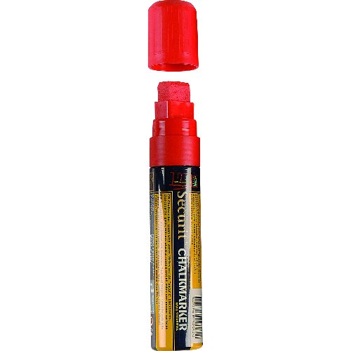 G. Vermes Kreidemarker 7-15 mm rot für glatte Oberflächen