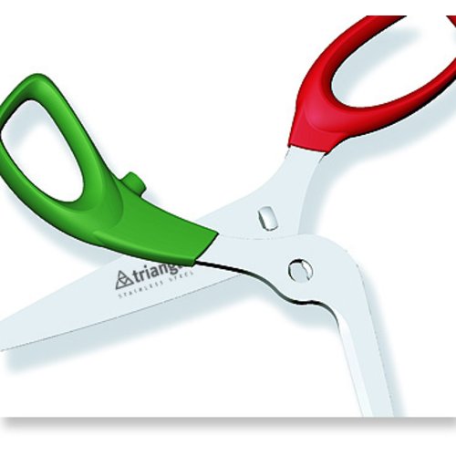 Triangle Pizzaschere aus Edelstahl mit Aushängenagel für präzises Schneiden von Pizzen