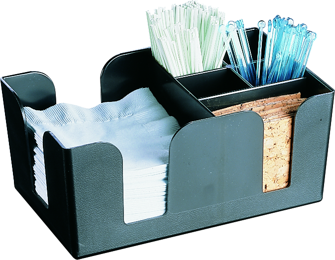 cent Bar-Caddy schwarz für die Aufbewahrung von Barartikeln