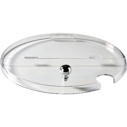cent Hustenschutzdeckel Ø 23cm - Klar aufklappbar mit Edelstahlknopf