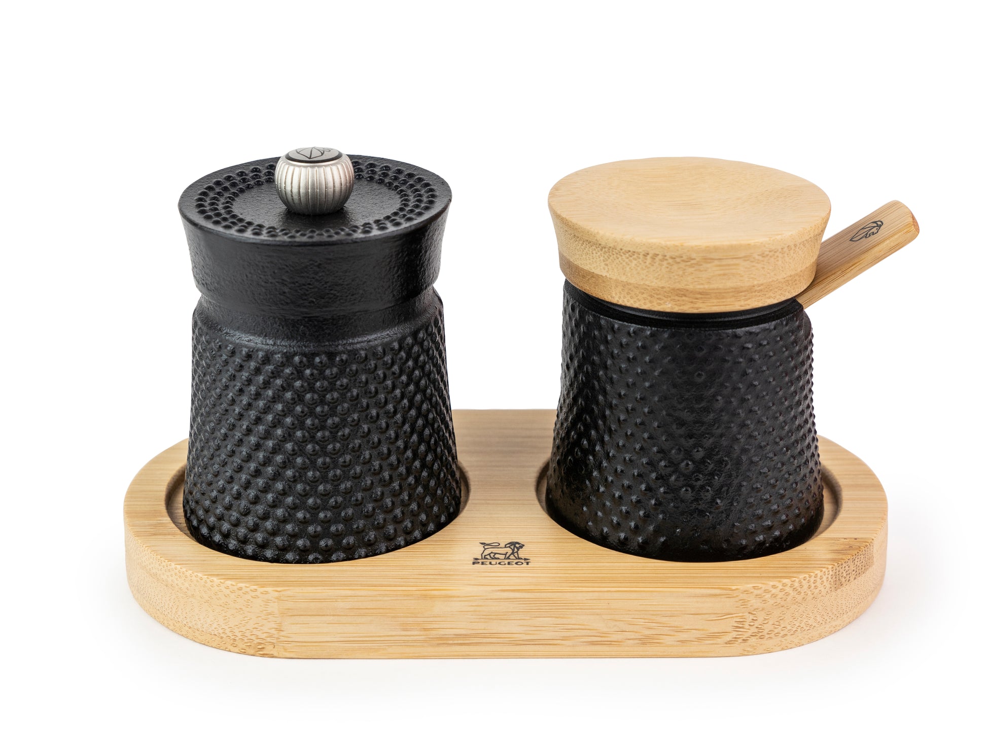 BALI Pfeffermühle und Salzgefäß aus Gusseisen für die Tischausstattung