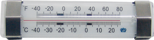 cent Tiefkühl-/Kühlschrankthermometer mit Edelstahlgehäuse und Temperaturmessbereich
