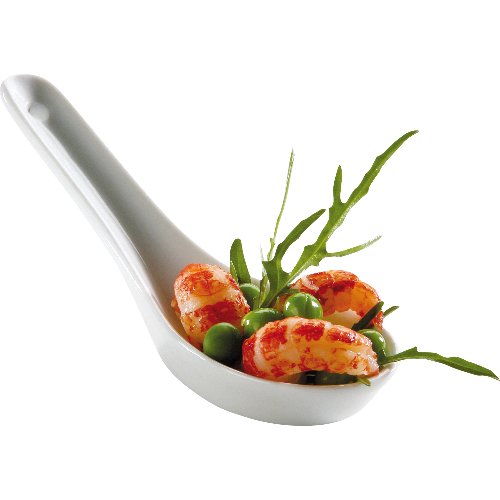 cent Petit Gourmetlöffel aus Porzellan, 12,5 cm, für Gastronomie